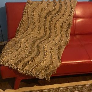 Brand New Brown Throw